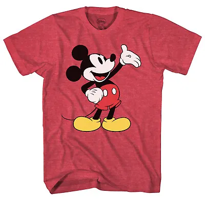 Disney Mickey Mouse Wave Men's Red Heather T-Shirt • $14.99