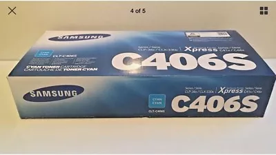 Samsung Clt C406s Els  Cyan Toner Cartridge Clp 360 Clp 365 Clx 3305 • £21