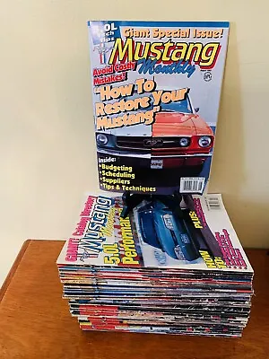 90's Mustang Monthly Magazine Muscle Cars Hot Rods Lot (41) Issues 1992-1996 • $49.98