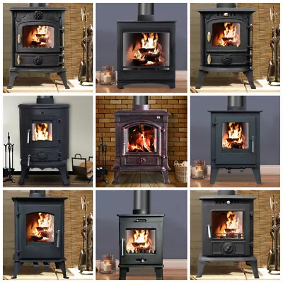 4.2KW 4.5KW 5KW 8KW Multifuel Stove Log Wood Burning Fireplace Defra Eco Design • £459.95