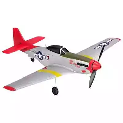 VOLANTEX 2.4G P51D Mustang 4CH Fighter 400mm RC Airplanes 6-Axis Gyro Aerobatic • $94.99