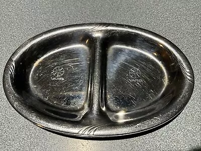Old  Varig Brazil Airline  Stainless Steel Butter Nuts Dish Hercules Inox • $5.99
