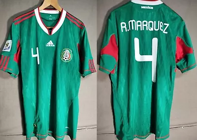 MINT Rafael Marquez #4 MEXICO 2010 WC Home Green Nike Home Camiseta Jersey Shirt • $60.98