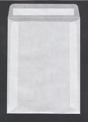 £2.10 • Buy Glassine Bags 117 X 89mm PEEL & SEAL ECO Friendly-Seeds-Stamps-Favours-Confetti
