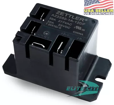 ZETTLER MINI POWER RELAY AZ2280-1A-12DF 30A Mini Power Relay 12VDC Coil SPST-NO • $9.49