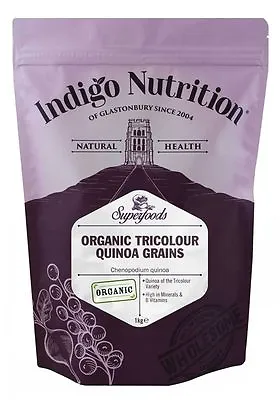 Organic Tricolour Quinoa Grains - 1kg - Indigo Herbs • £12.95