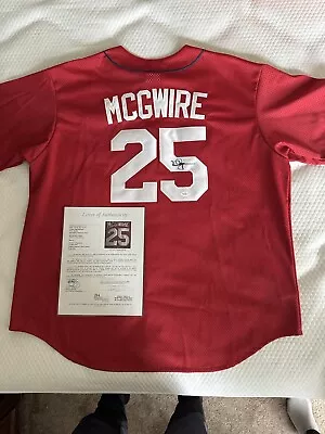 Mark McGwire Signed Autograph St Louis Cardinals Jerseys • $175