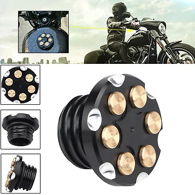 $15.98 • Buy CNC Cut Fuel Gas Tank Oil Cap Cover For Harley Dyna Low Rider FXDLS Sportster US