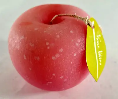 Vance Kitira Apple Candle Pink Unlit 3  Decorative Centerpiece Fruit Spotting • $5.50