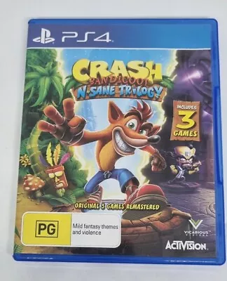 Crash Bandicoot N. Sane Trilogy (PlayStation 4 2017) No Manual • $32.90