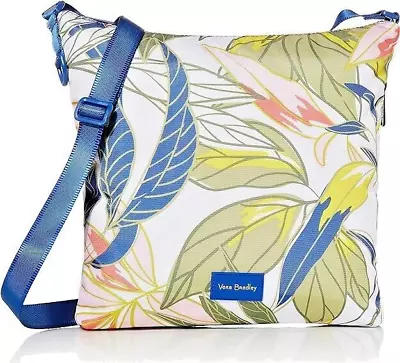 Vera Bradley Rain Forest Leaves Reactive RFID Crossbody - NEW • $58.45