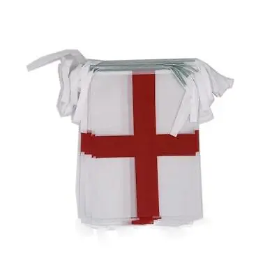 £3.99 • Buy Double Sided Fabric St George Cross Bunting Flag 5m (16ft) England Football