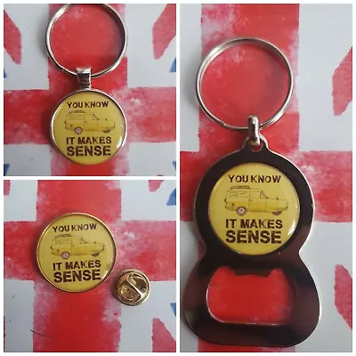 £2.94 • Buy Only Fools And Horses You Know It Makes Sense Del Boy Pin Keyring Bottle Opener