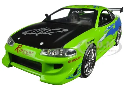 Brian's Mitsubishi Eclipse Green The Fast & The Furious 1/24 Model Jada 97603 • $23.99