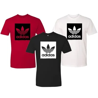 Adidas Men's T-Shirt Blackbird Trefoil Graphic Logo Active Short Sleeve Tee • $19.88