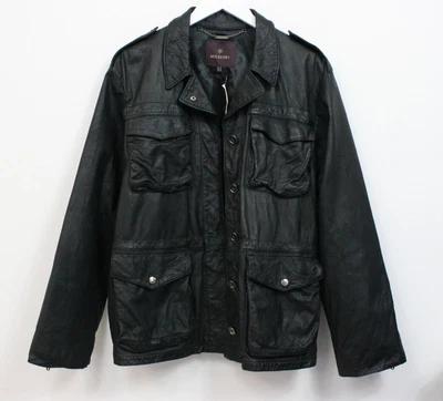 £30.50 • Buy Mulberry Ladies Black Leather Jacket Size UK 14 - 4 Front Pockets  