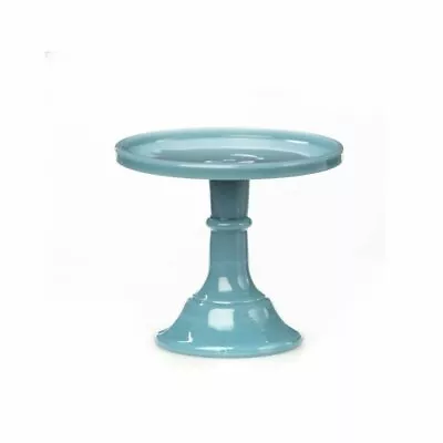 Mosser Glass 6  Cake Plate | Georgia Blue • $43.62