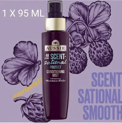 £17.95 • Buy Aussie Smooth Conditioning Mist Scent-Sational 48hrs With Macadamia Nut Oil 95ml