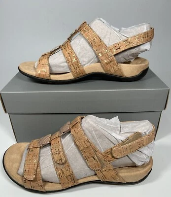 £72 • Buy Vionic Amber - Adjustable Slide Sandal  Orthaheel Gold Cork - 7 M, New A576269