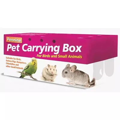 Pennine Cardboard Pet Carrier Box Safely Transport Bird Hamster Gerbil Rat Mice • £2.99