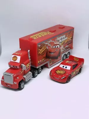 Disney Pixar Cars Lightning McQueen Mack & Car Truck 1:55 Diecast Toy Car Loose • $21.99