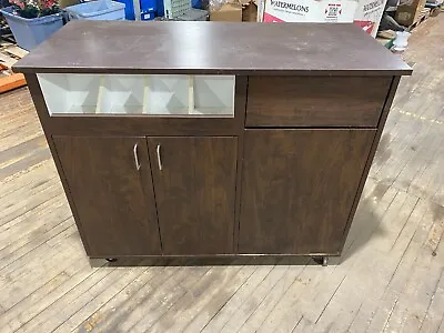 $400 • Buy Restaurant Trash Can Condiment Station Storage Cabinet Cart Two Sided Cafe