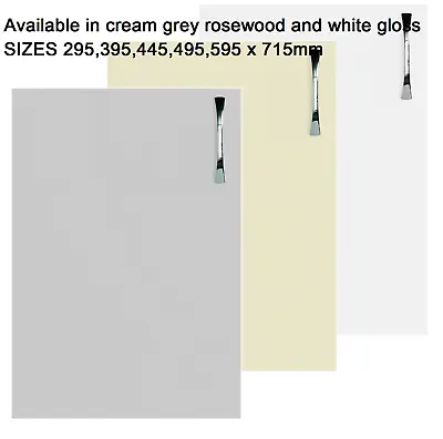 MAGNETS Ascoli SLAB DOORS CREAM GREY ROSEWOOD OAK & WHITE GLOSS ALL SIZES • £15.30