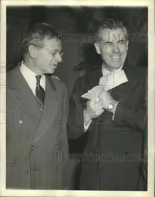 1945 Press Photo Former Vice President Henry A Wallace Talks With Sidney Hillman • $15.99