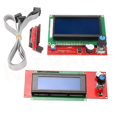 LCD 12864 Smart Controller Display Screen RepRap Adapter Board Mendel 3D Printer • $14.89