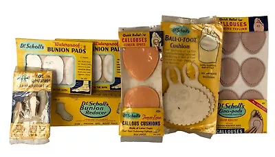 Vtg 1940s Dr. Scholl's Bunion Toe Zino Pads Foot Cushions 7 Pcs New In Pkgs • $19.99