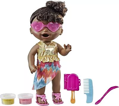 Baby Alive Sunshine Snacks Doll Eats And Poops Summer-Themed Waterplay Baby... • $28.45