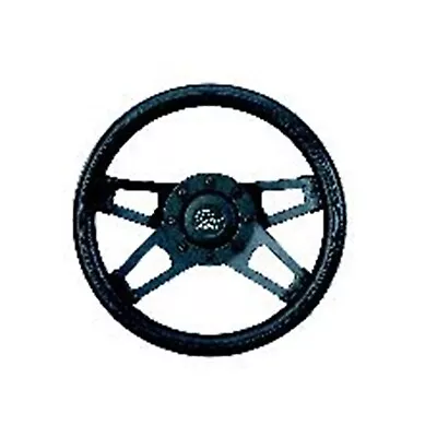 Steering Wheel 4 Black Spokes Dual Plane Spoke 3 Dimensional Hi-Tech 4 Spoke • $149.14