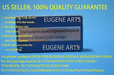 $28.94 • Buy Canon Ink Cartridge Chip Resetter   PGI-520    CLI-521    PGI-520BK 
