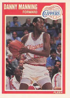 Danny Manning 1989-90 Fleer #71 Clippers RC Rookie Basketball Card NRMT • $1.70