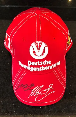 Michael Schumacher Personally Signed World Champ Ferrari Hat Ball Cap NEW NWT • $473.95