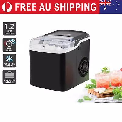 Ice Maker Portable Commercial Machine Ice Cube 12kg/24 Hr Bar Countertop Black • $119.99