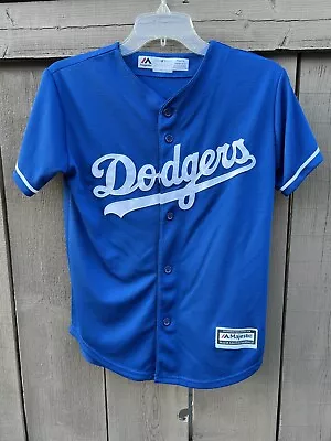 Majestic MLB Manny Machado #8 LA Dodgers Kids Youth Jersey Size Medium (10-12) • $30