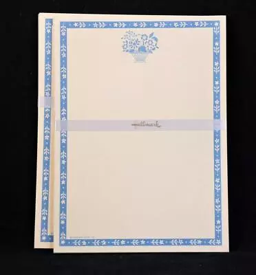 Two (2) Vintage Hallmark 50 Sheet Stationery Writing Paper Stacks. • $11.98