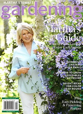 Martha Stewart Gardening Magazine - Special 2024 - Martha's Guide • $19.99