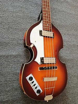 Electric Guitar Bass Violin Bass Semi -hollow Sunburse  Left-handed • $199