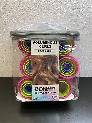 Conair Self-Grip Rollers Voluminous Curls Smooth & Lift 31 Assorted Size Rollers • $11.39