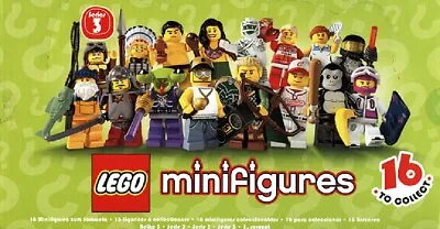 Lego Minifigures Series 3 (8803) ~ Sealed Pack 2011 ~ Choose Your Own ~ New!! • $40.95