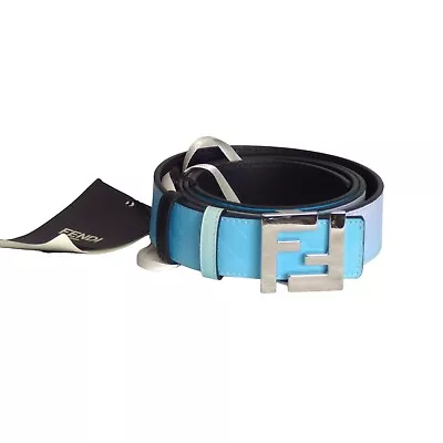 FENDI NWT 2022 Pastel Cintura Monogram Reversible Leather Belt W-43 • $358