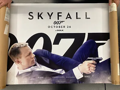 SKYFALL (2012) James Bond Original Double Sided UK Cinema Quad 30x40 Film Poster • £99.99