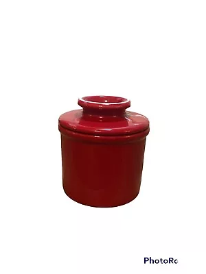 L TREMAIN French Butter Bell Crock Covered “Red  • $13