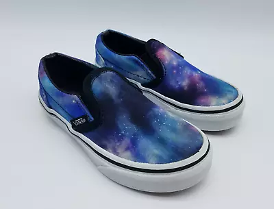 Vans Classic Galaxy Slip On Kids Size 11 Sneakers Multi-color Youth Skate Shoes • £16.06