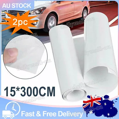 2 Pack Car Vinyl Wrap Film Roll Glossy Decal Sticker Tint Transparent 15cm×3m AU • $19.99