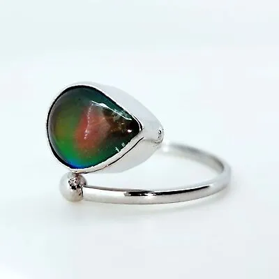 4 Ct Natural Doublet Fire Opal 925 Sterling Silver Adjustable Ring For Unisex • $69.69