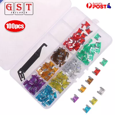 $13.78 • Buy 100x Micro Auto Car Low Profile Mini Blade Fuse Kit 3A5A7.5A10A15A 20A25A