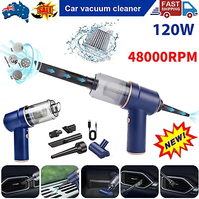 48000RPM Handheld Cordless Vacuum Cleaner Home & Car Dust Blower Mini Air Duster • $20.99